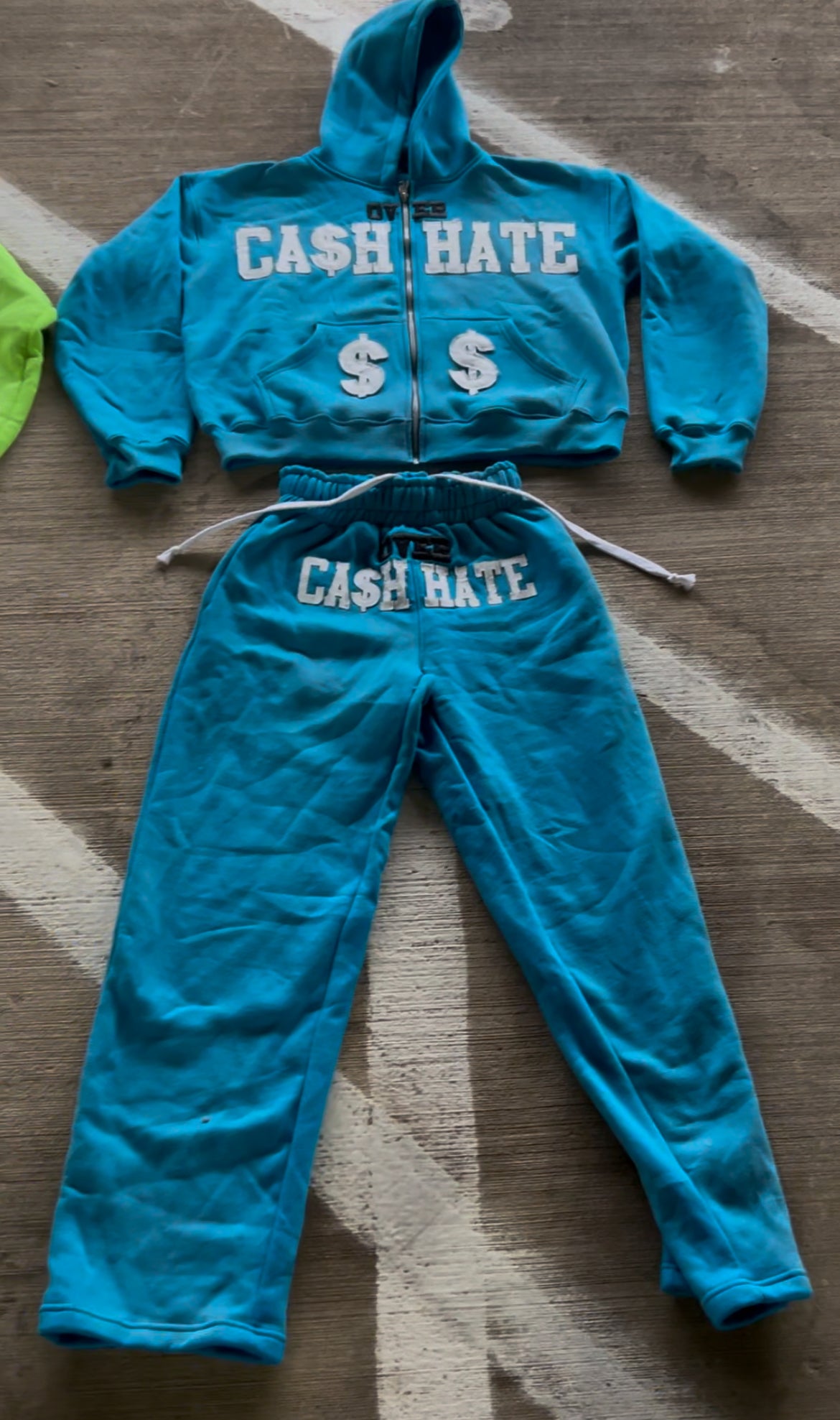 CASH OVER HATE Blue sweatsuit